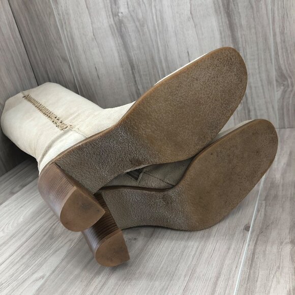 Nine West Boots Womens 7M Light Tan Pull On Knee High Boots - Picture 12 of 15